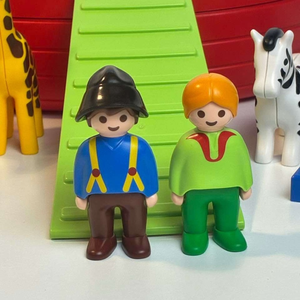 Playmobil Noah's Ark Boat Animal Set Figures Ramp Zoo Safari Toy Lot Vintage Toy - Picture 5 of 11